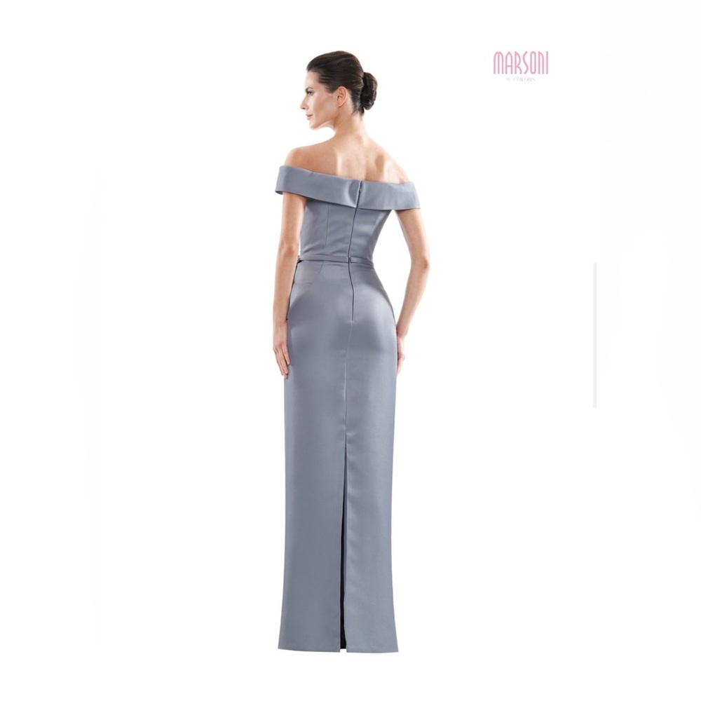 Maronite Gown MV1087 Back Slit off the shoulder dress